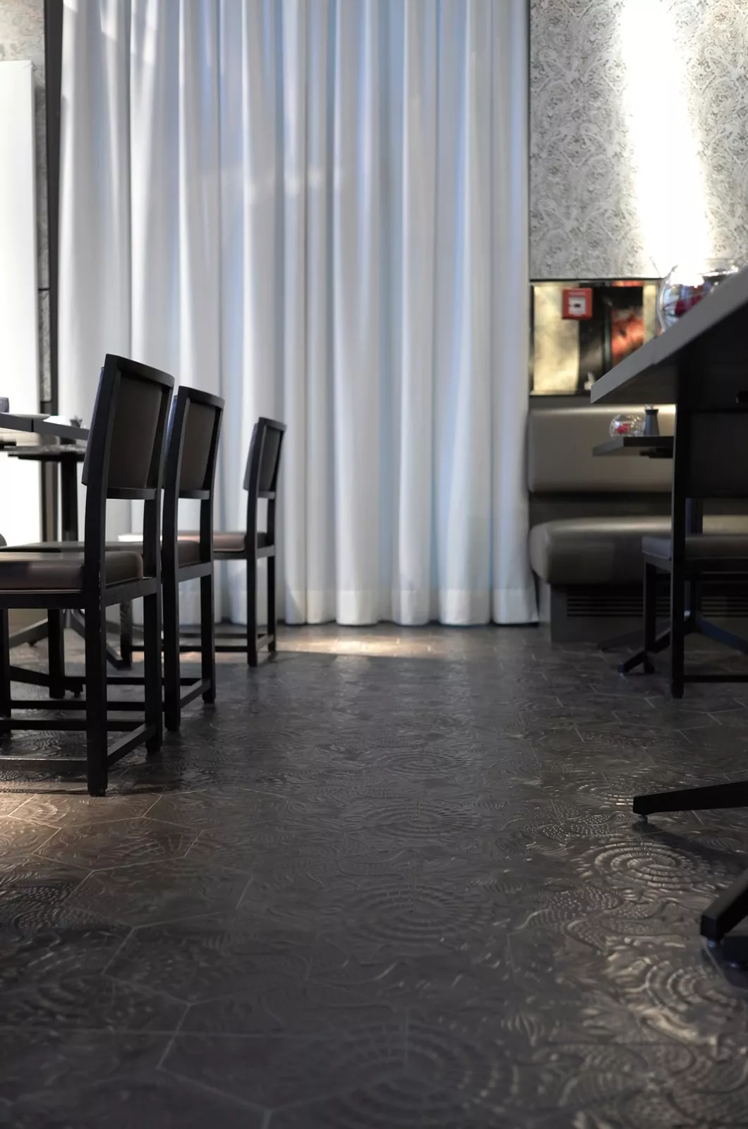 Zementfliese N° 60G - Riffel