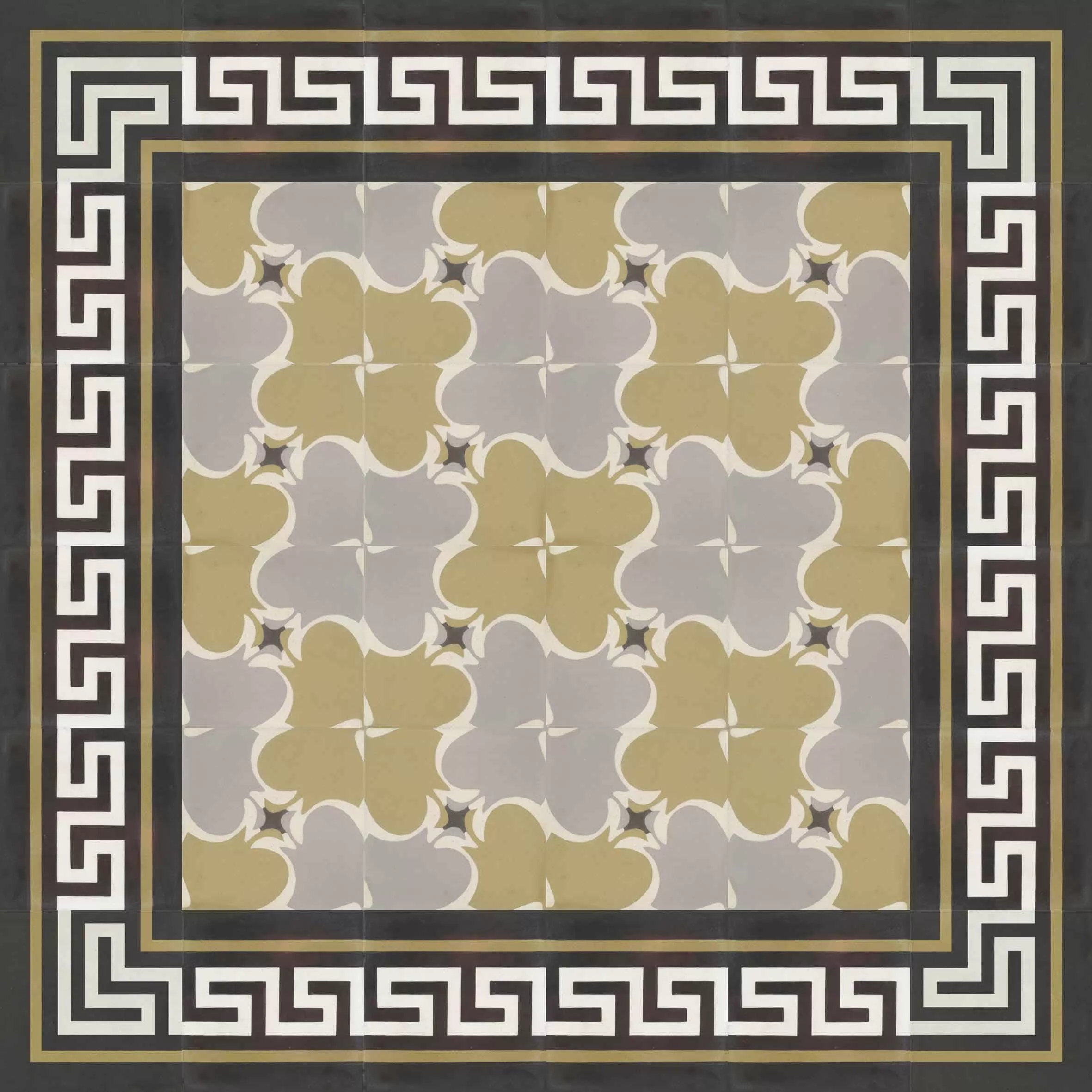 VIA Zementfliese mit Jugendstilmuster