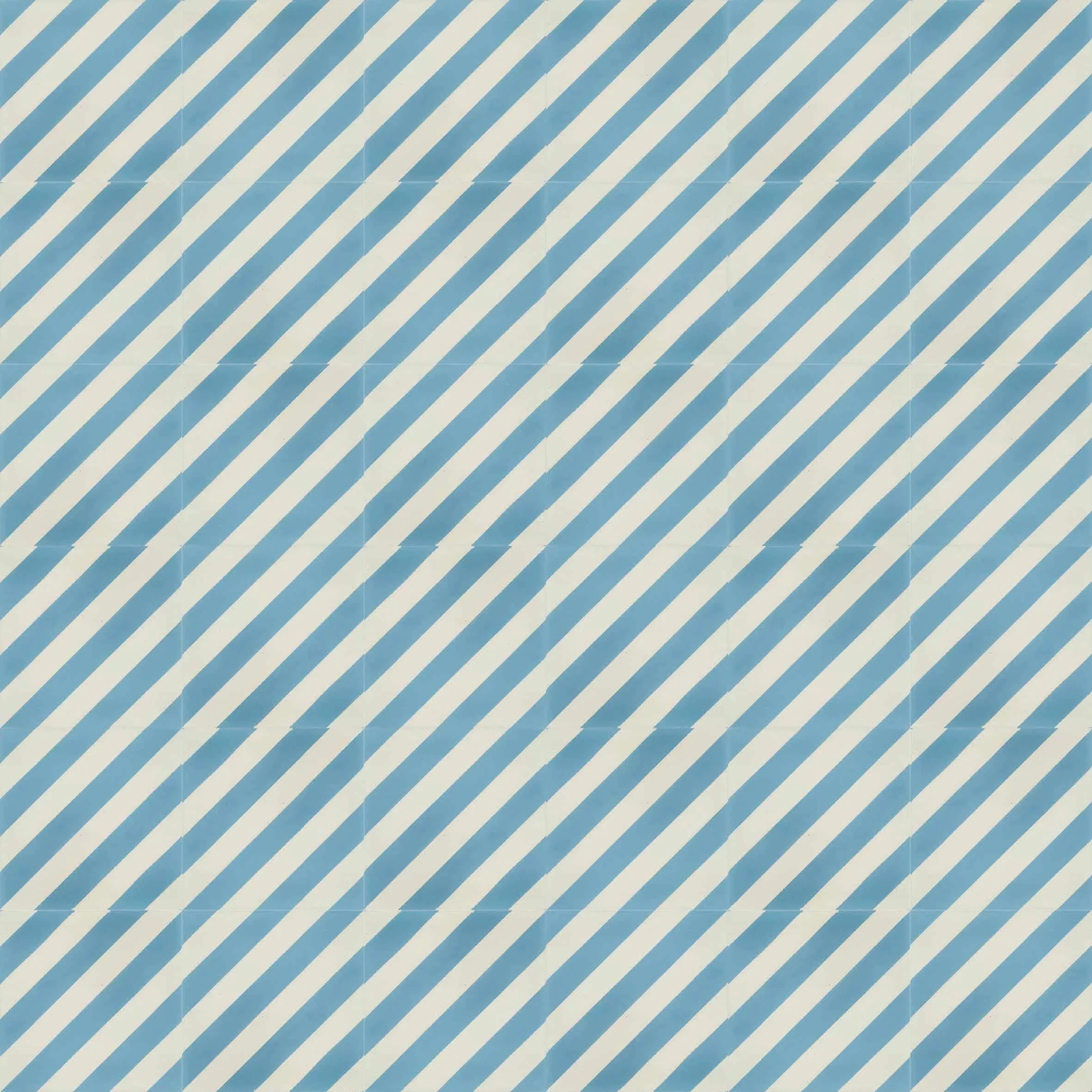 Blau-weisse Zementfliese von VIA für Vitra