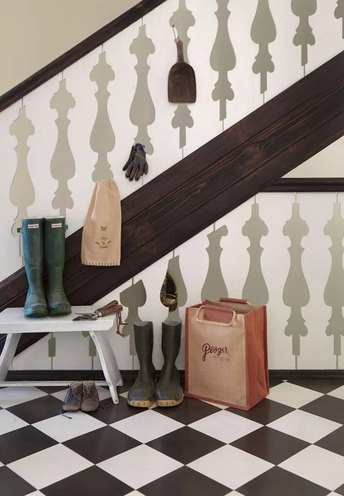 Zementfliese schwarz N° 60