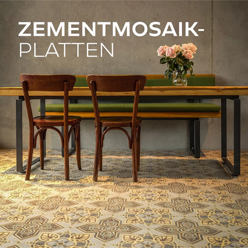 Zementmosaikplatten
