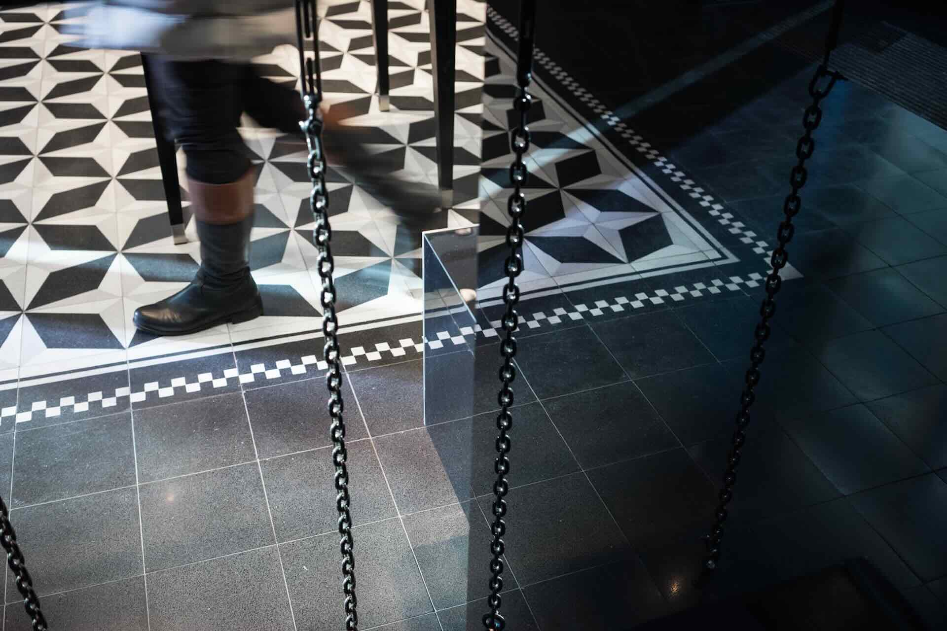 Terrazzofliese schwarz N° 700060