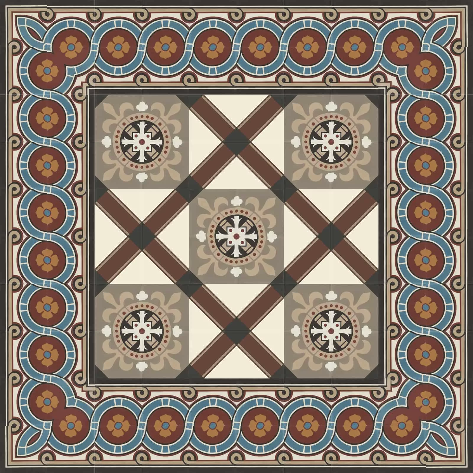 Zementfliese N° 51167/170