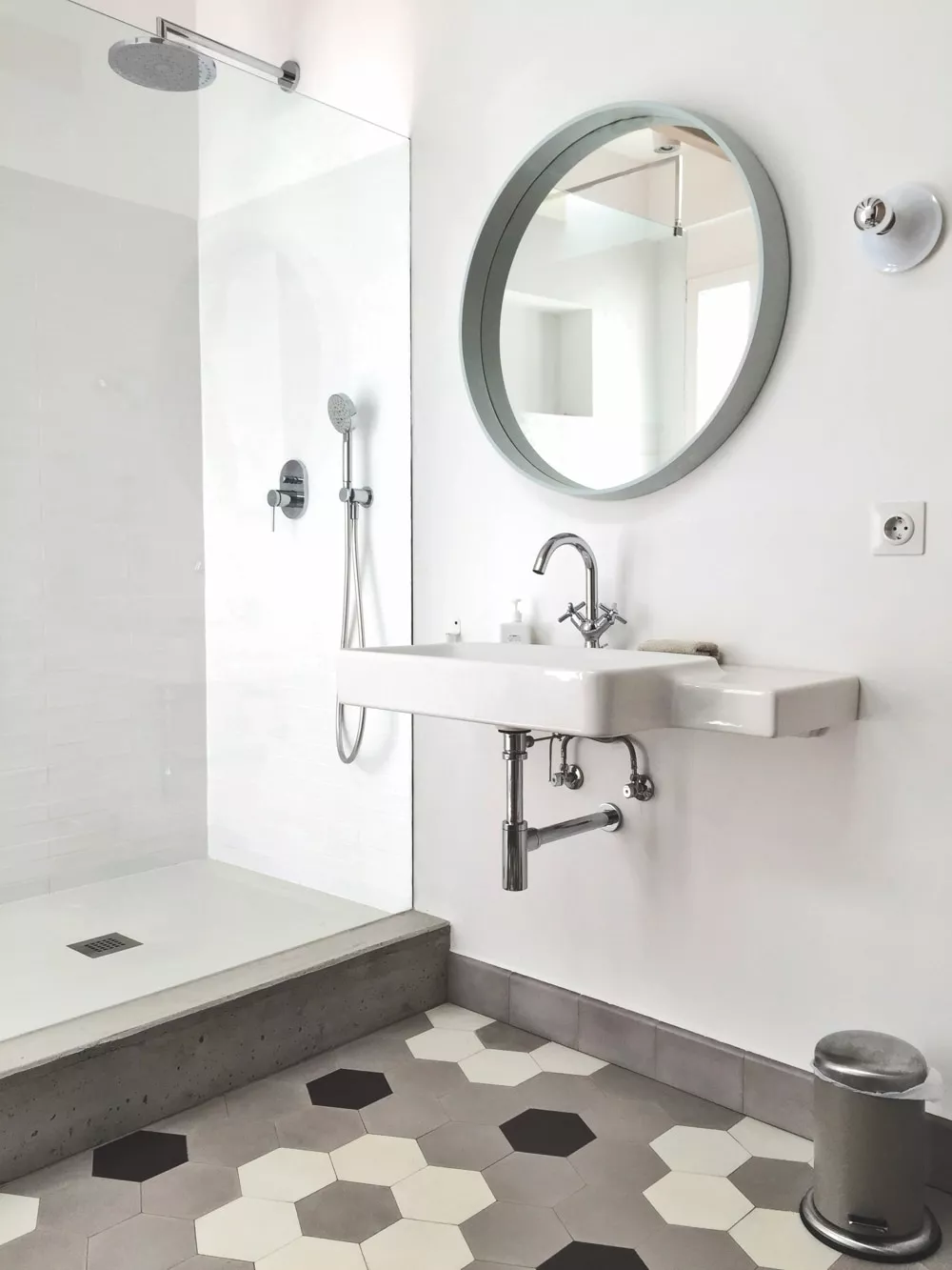 Zementfliese Sechseck N° 6-60