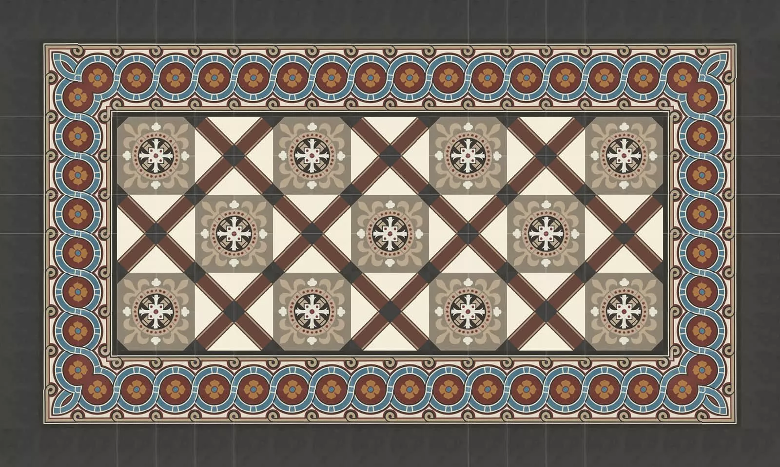 Zementfliese N° 51167/170