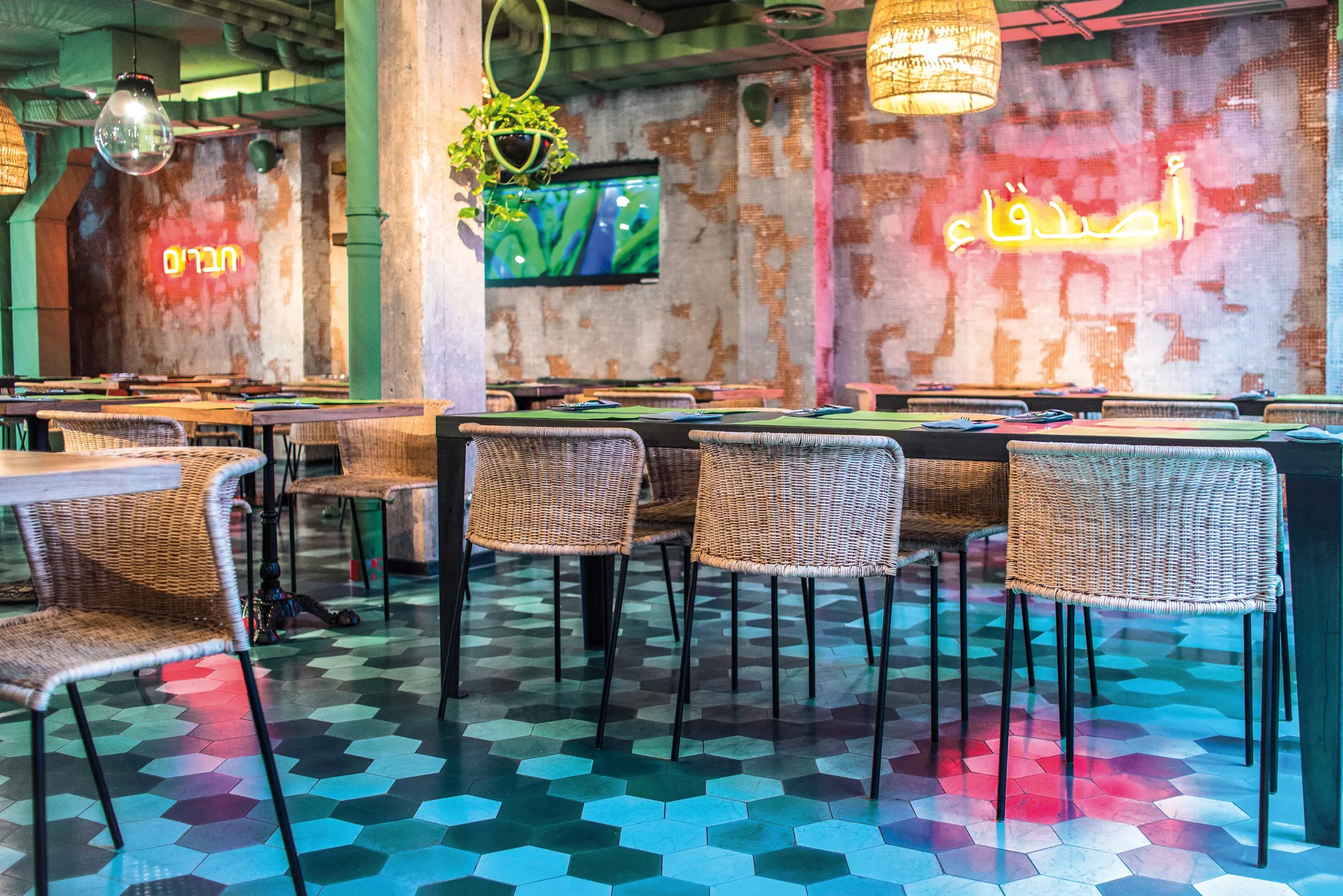 Zementfliese Sechseck N° 6-43