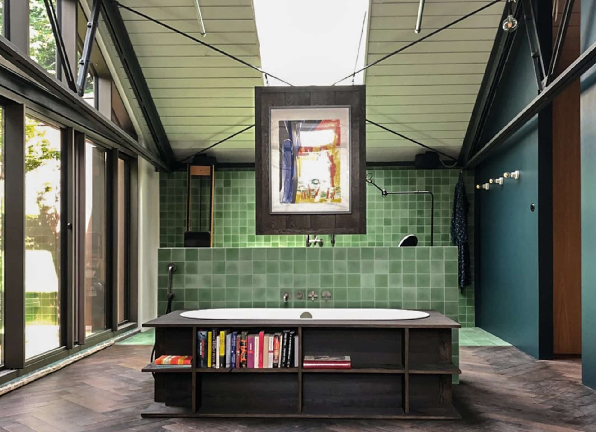 Zementfliese grün N° 022