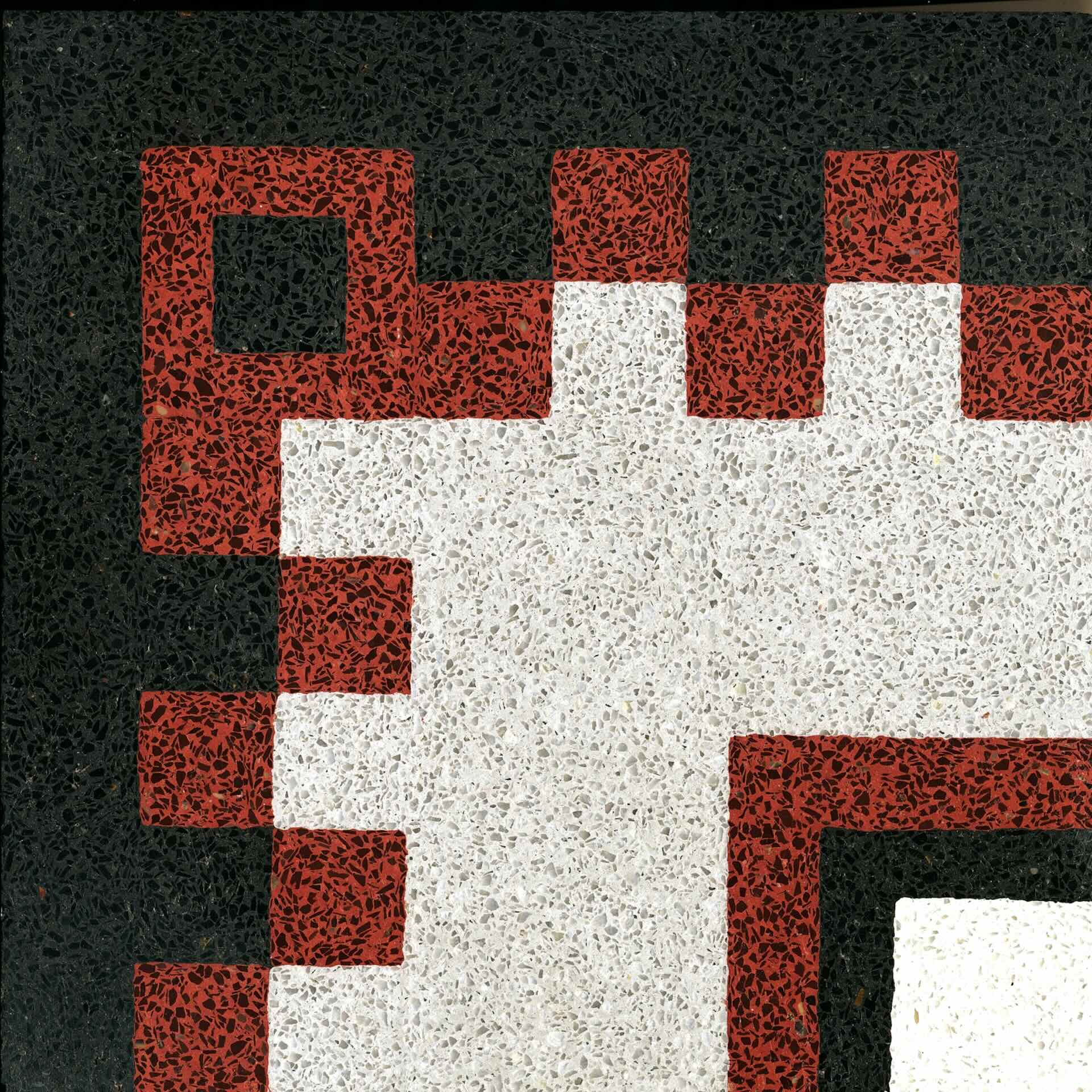 VIA Terrazzobode Eckmuster mehrfarbig