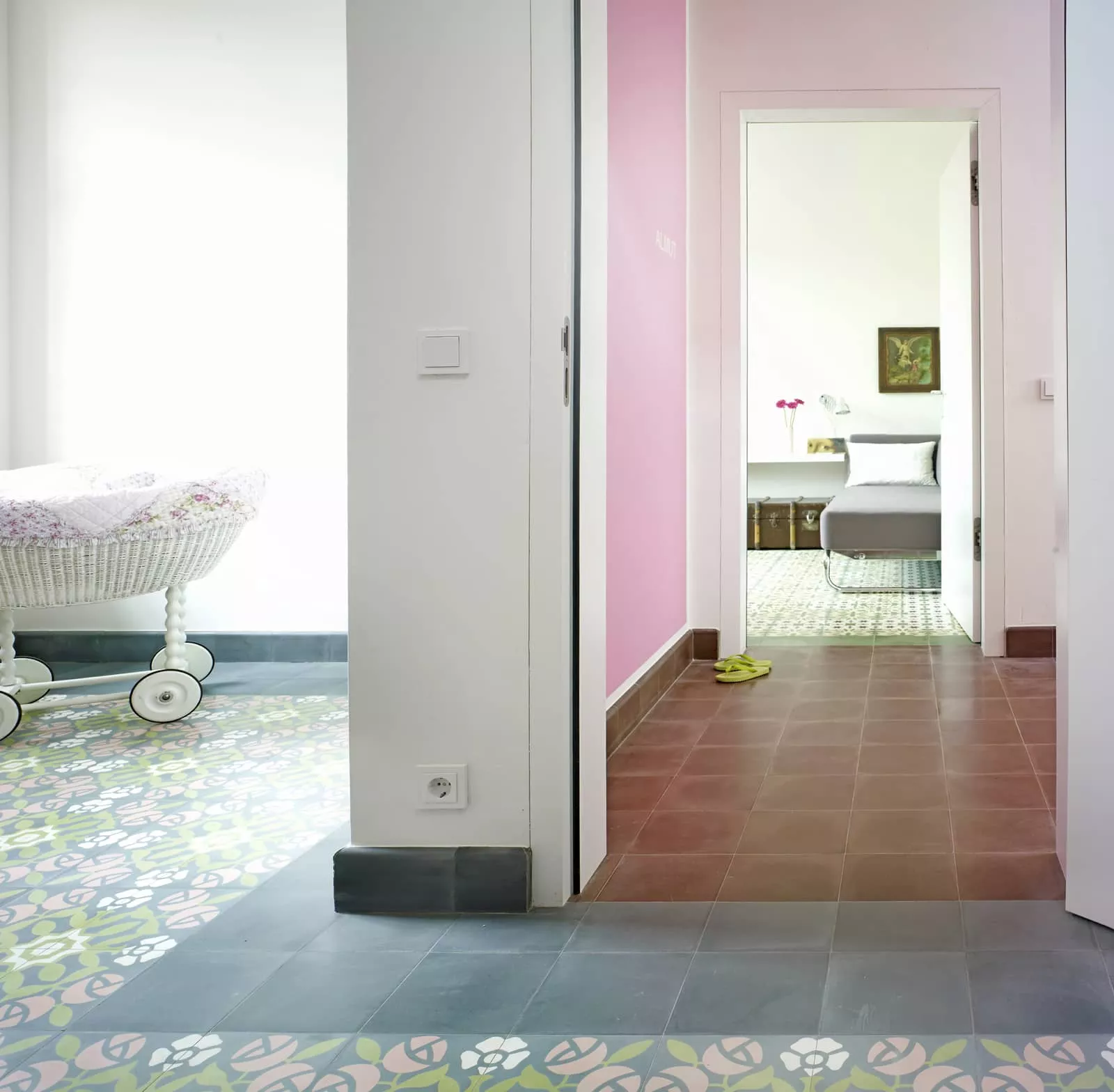 Zementfliese braun N° 72