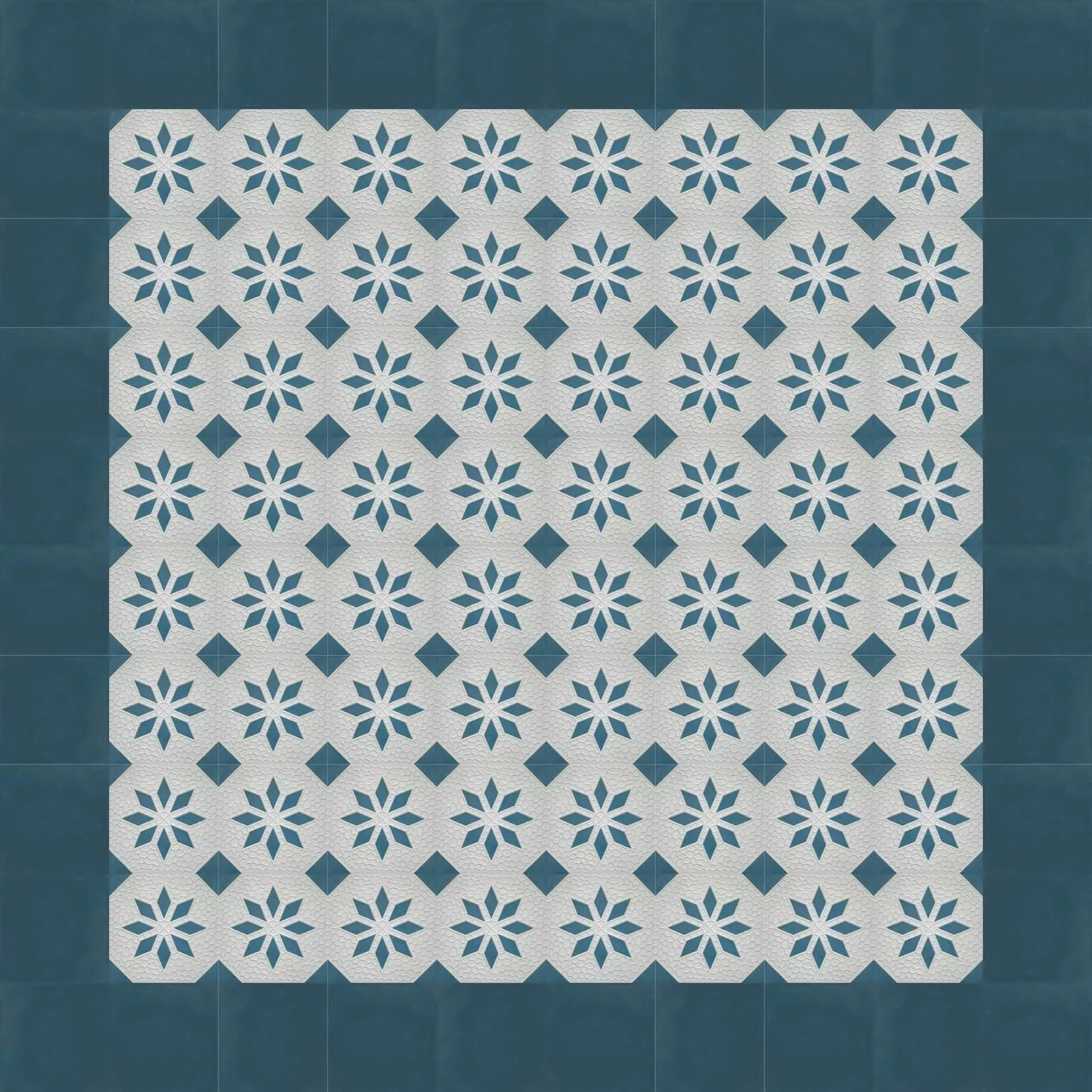 Zementfliese N° 40143 - Riffel