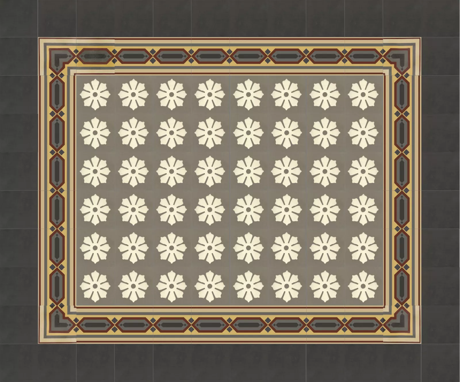 Zementfliesen N° 51056/168