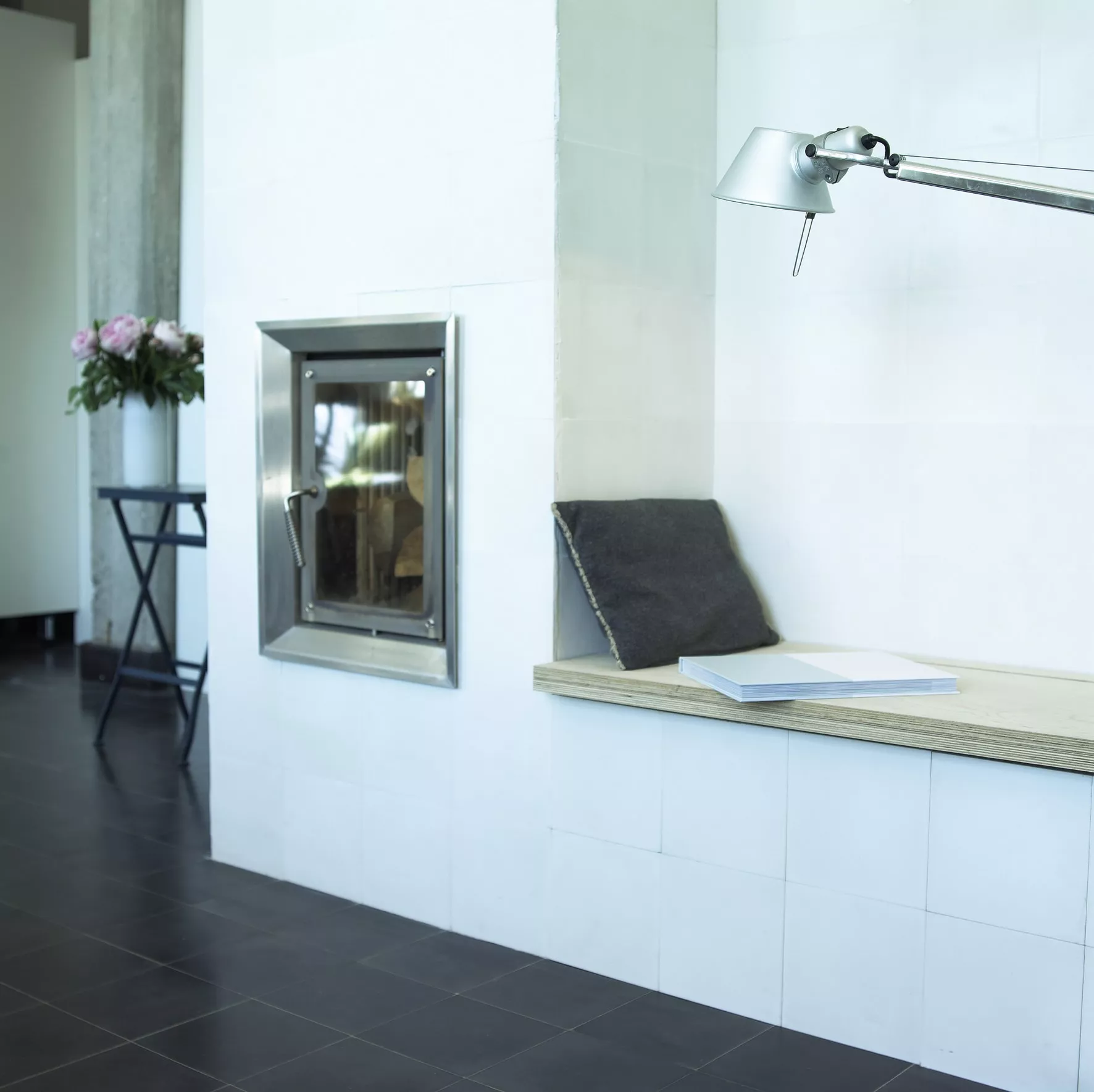 Zementfliese schwarz N° 60