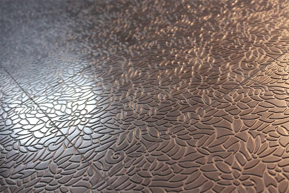 Zementfliese N° 40860 - Riffel