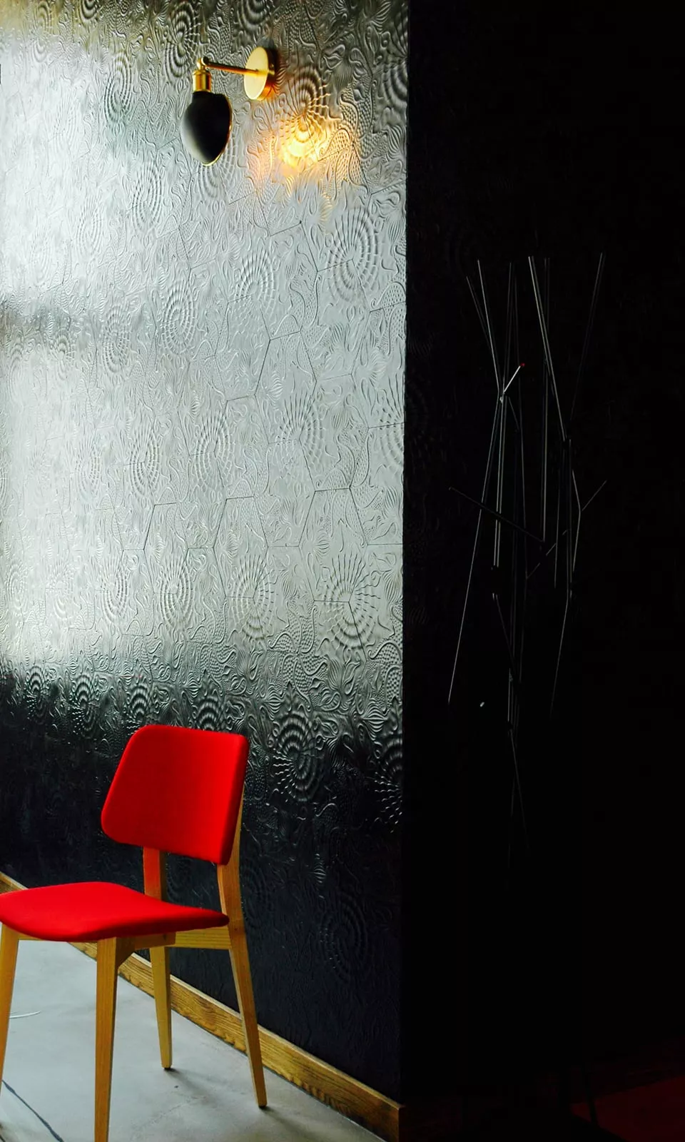 Zementfliese N° 60G - Riffel