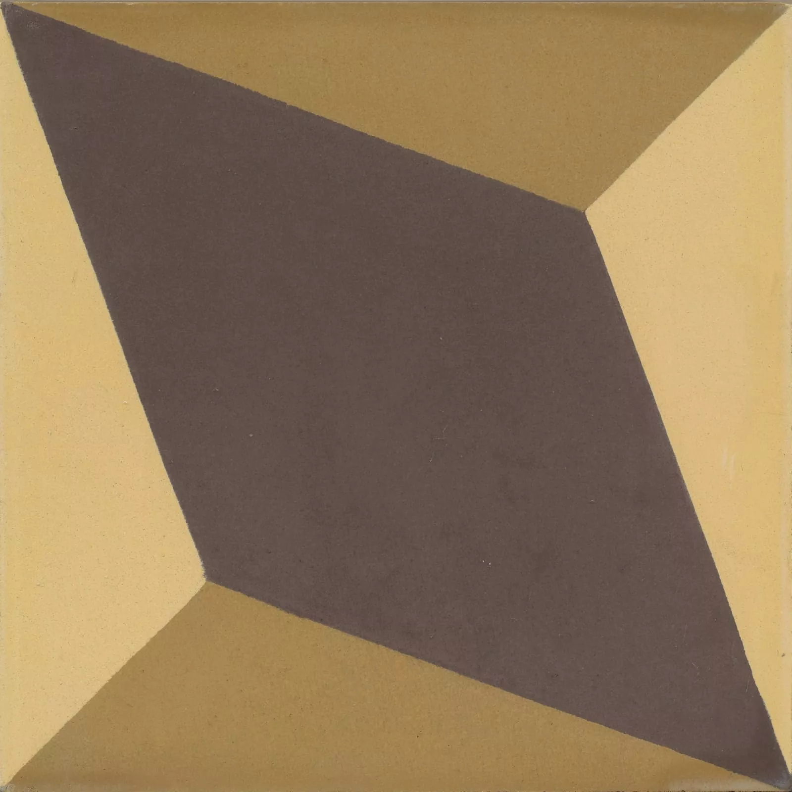 VIA-zementfliese in 3D muster in Braun- und Cremetönen