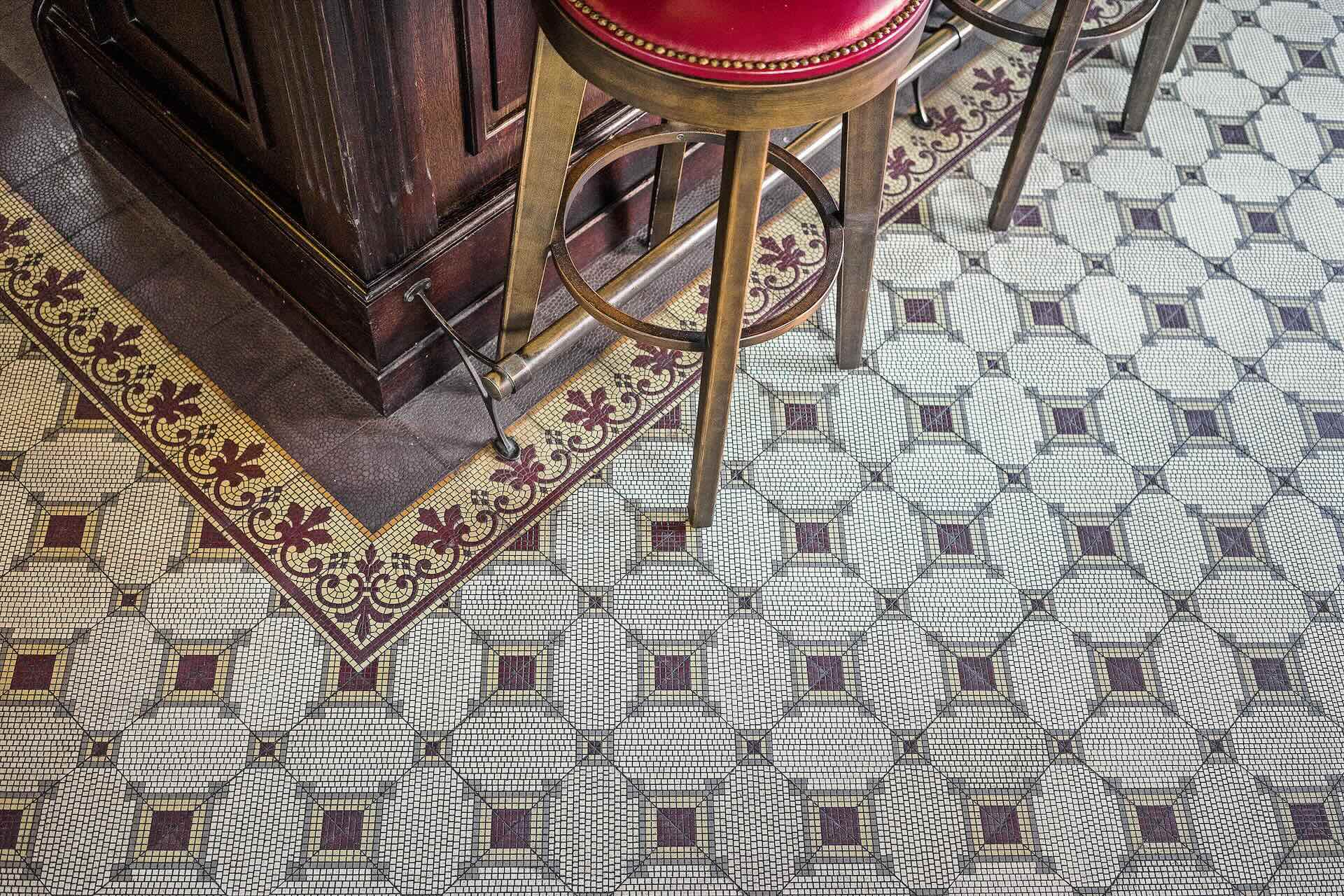 Zementfliese N° 51009/140 - Riffel