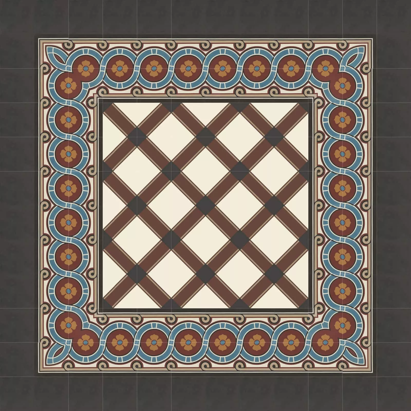 Zementfliese N° 52166/170