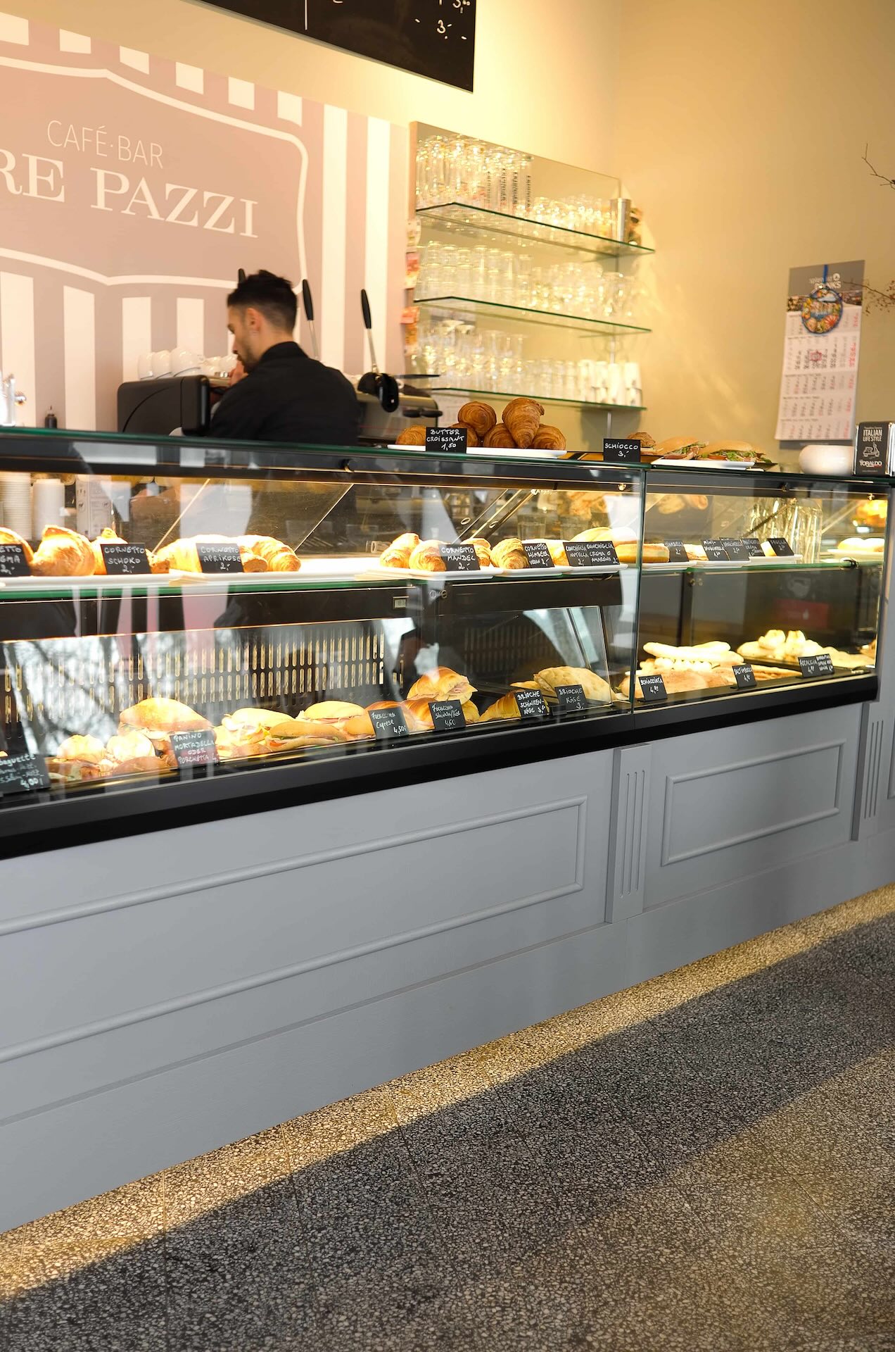 terrozzoplatten in einer Bäckerei