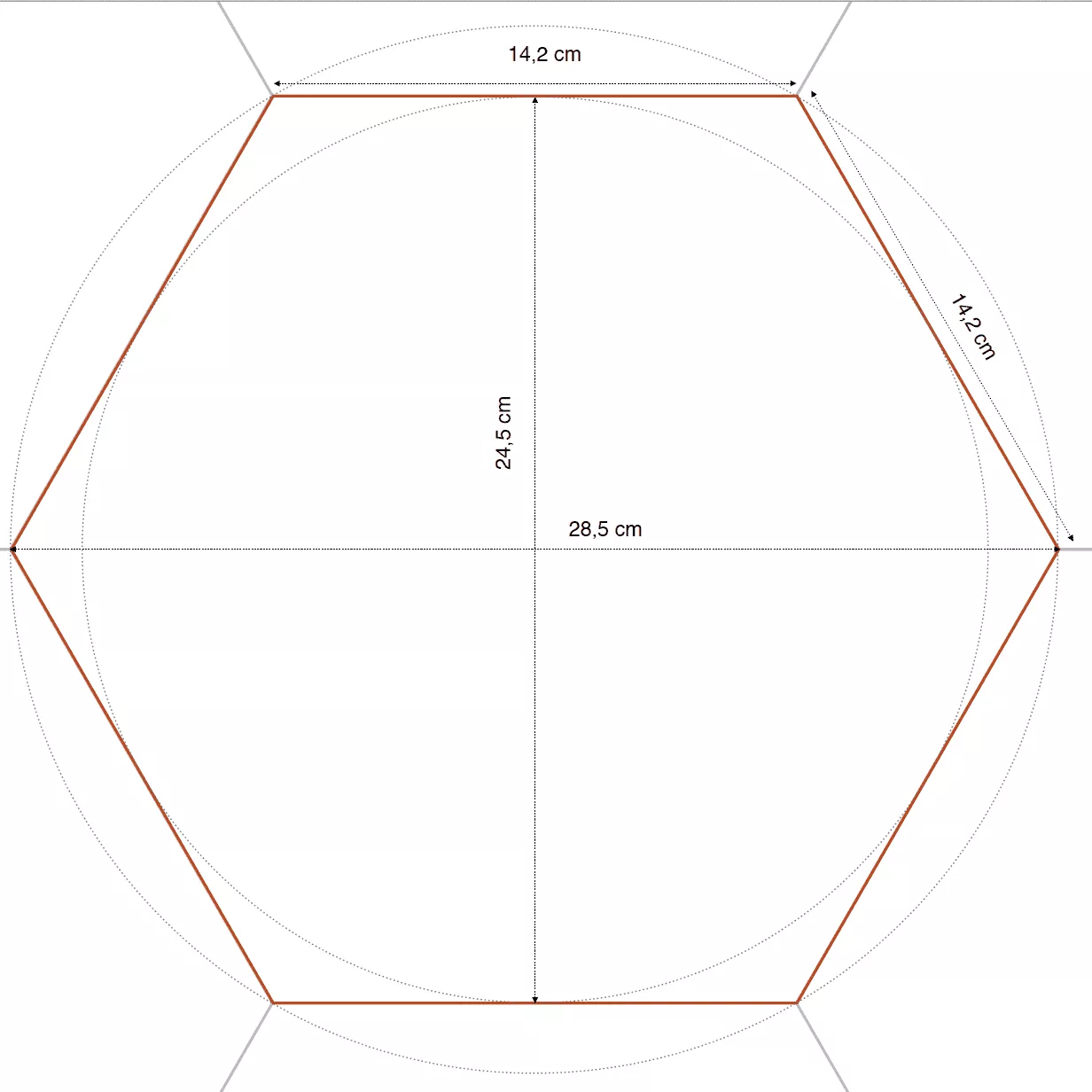 Zementfliese N° 60G - Riffel
