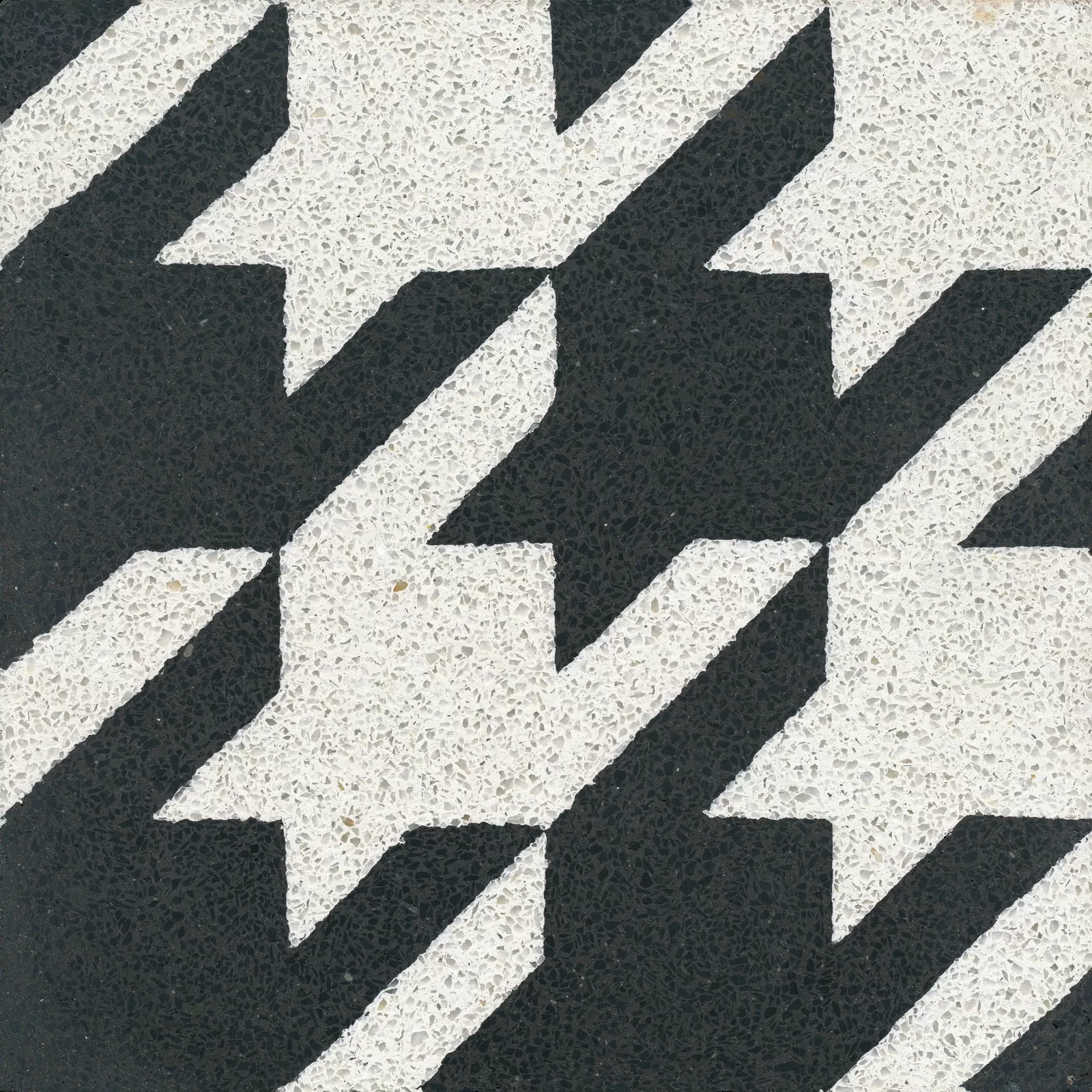 VIA Terrazzofliese in schwarz weiß
