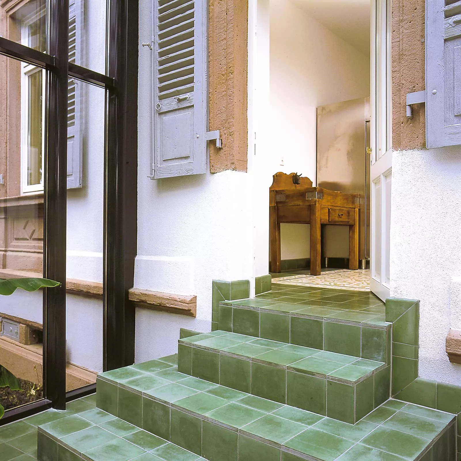 Zementfliese grün N° 22