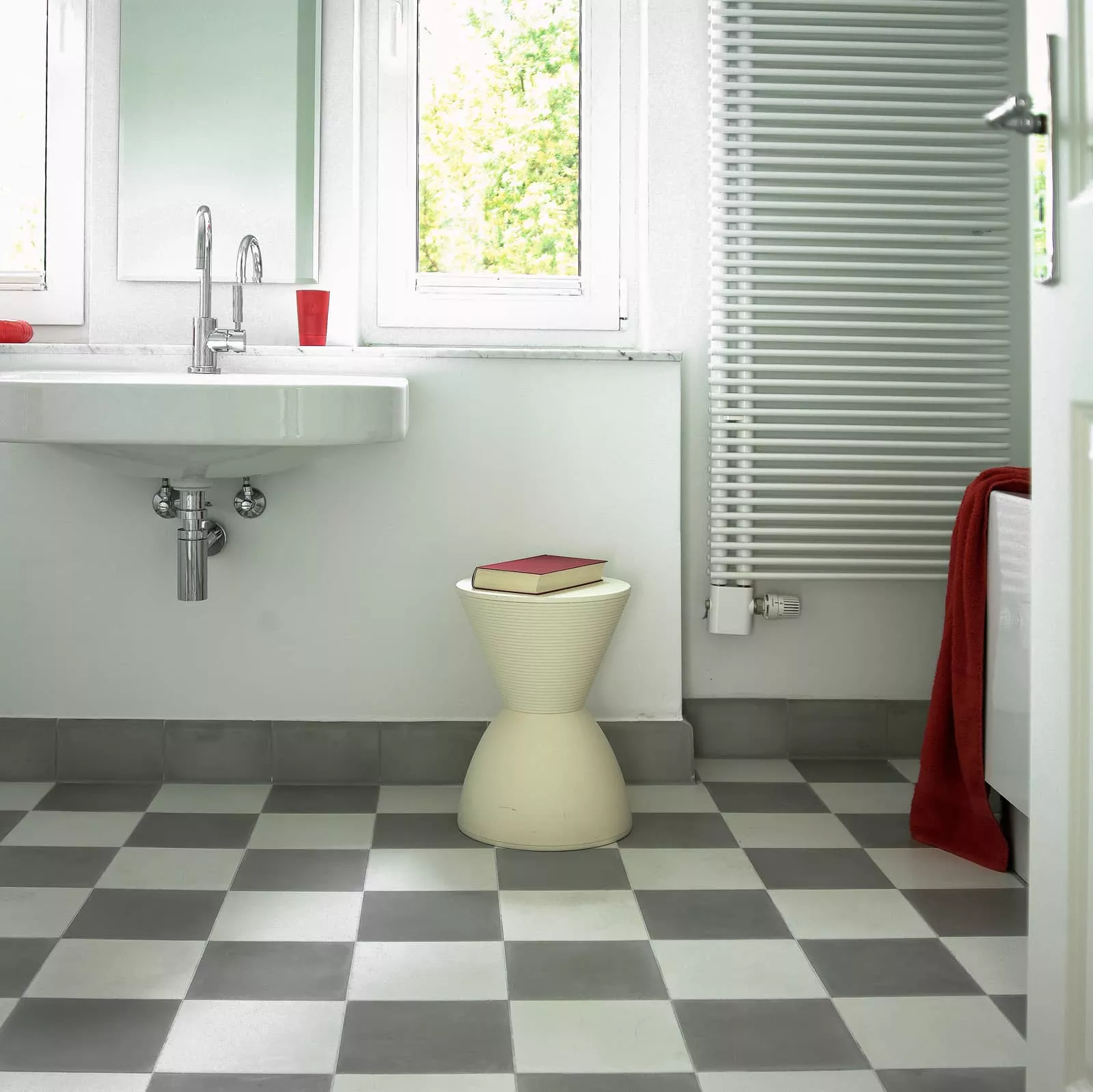 Zementfliese grau N° 52